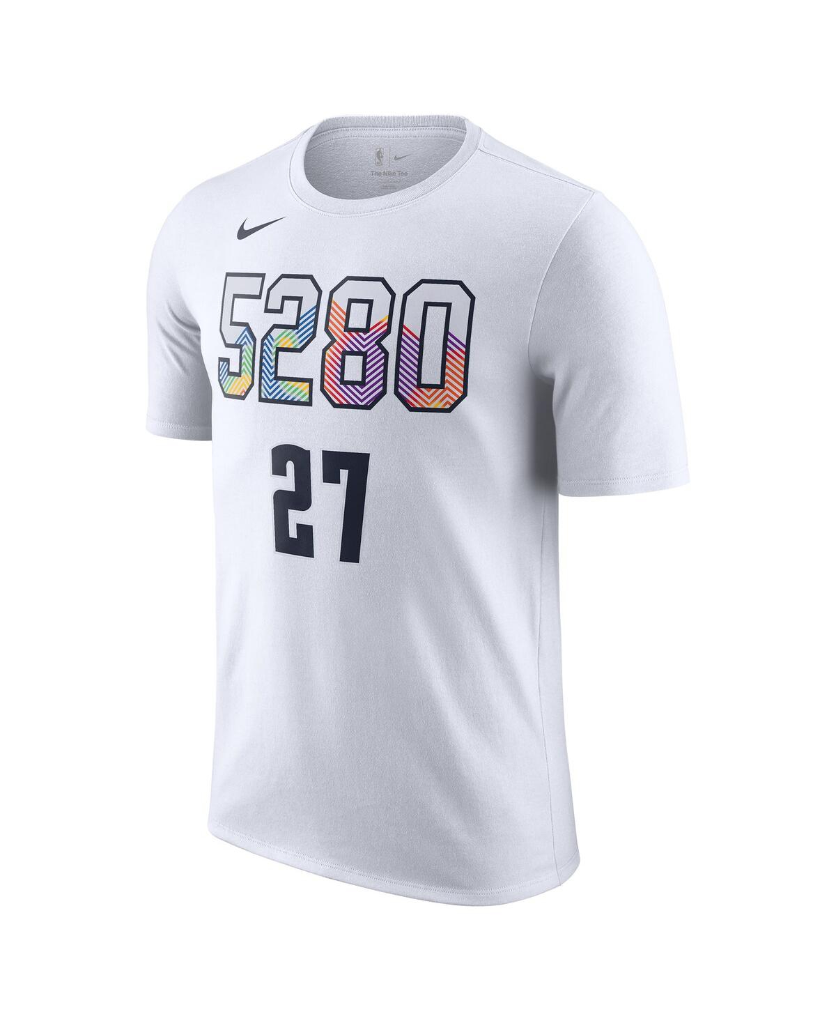Nike Men'sJamal Murray Denver Nuggets 2024/25 City Edition Name Number T-Shirt - White