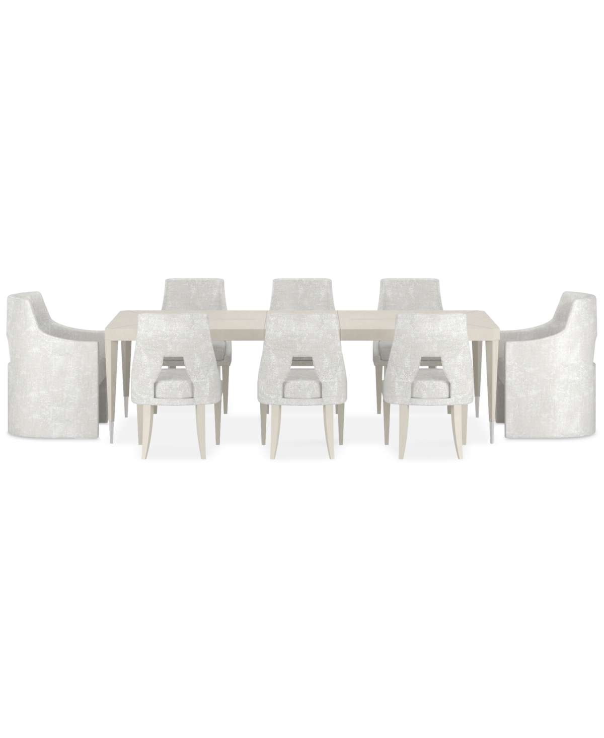 Macy's Mezzanine 9-pc. Dining Set (rectangular Table, 6 Side Chairs & 2 Arm Chairs) In No Color