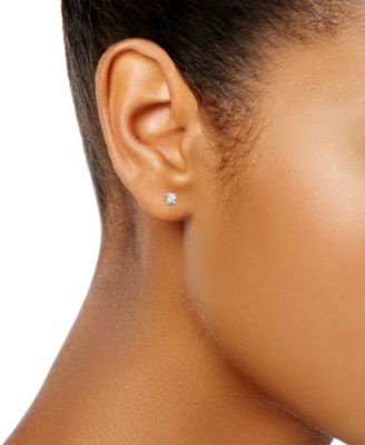 GIA Certified Diamond Stud Earrings (1/2 ct. t.w.) in 14k White Gold