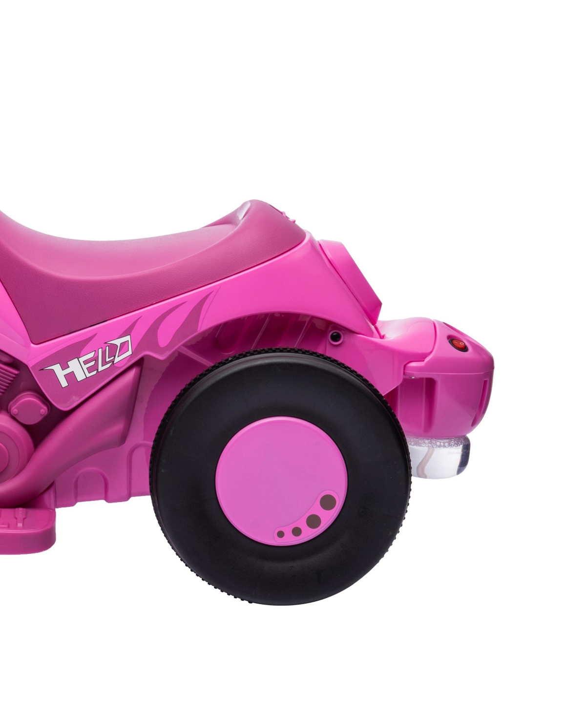 Qaba Ride on Motorcycle, 6V Ride on Bubble Car w/ Music