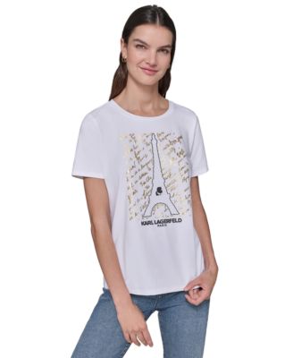 Women's Eiffel Tower Graphic T-Shirt