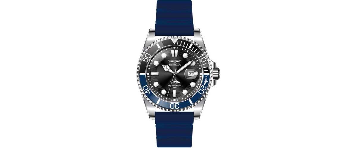 Invicta Men's 47165 Pro Diver Quartz 3 Hand Black Dial Watch