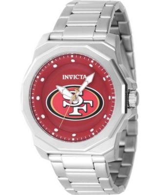Men's 47923 NFL San Francisco 49ers Quartz 3 Hand Red Dial Watch