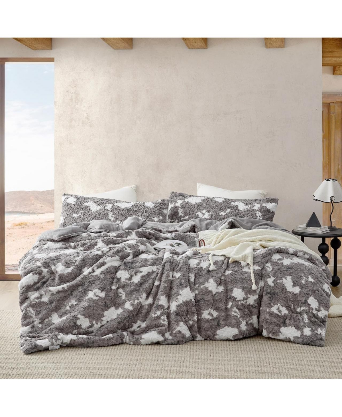 Byourbed Puppy Love - Coma Inducer Oversized Comforter Set - Gray and White