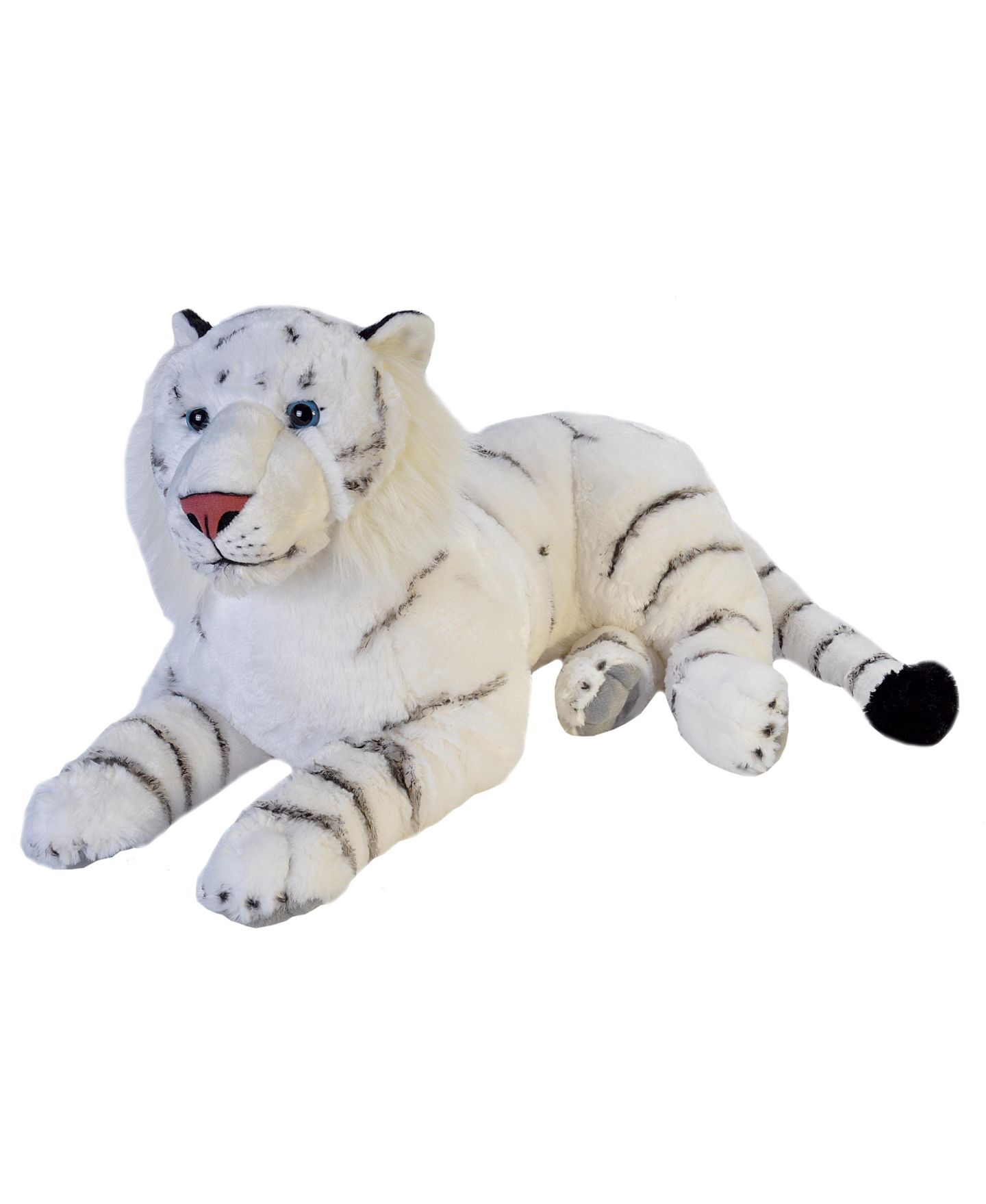 Детская мягкая игрушка Wild Republic Cuddlekins Jumbo White Tiger 30" Stuffed Animal — фото 1