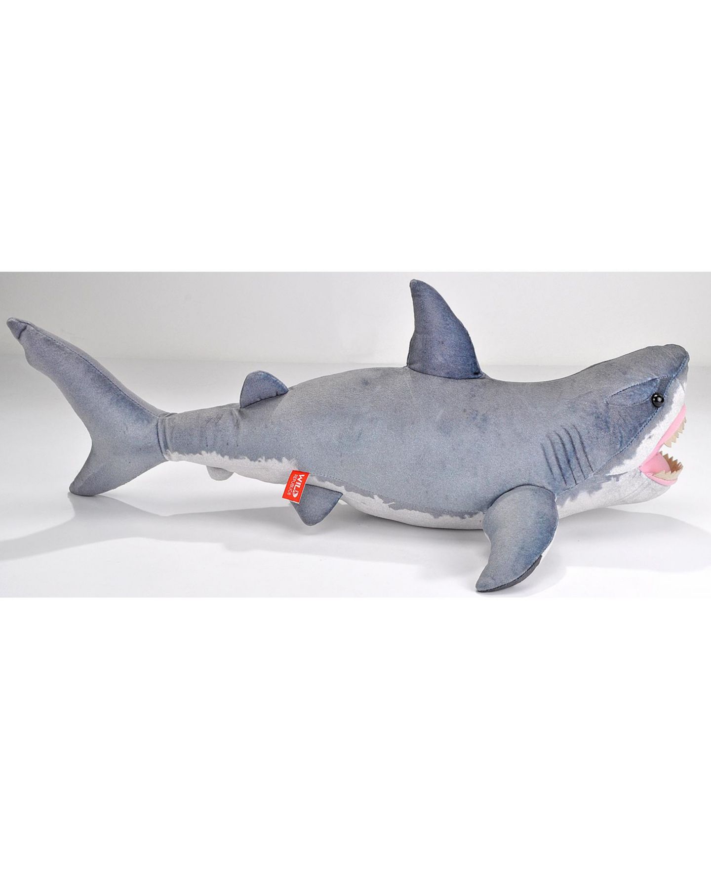 Детская мягкая игрушка Wild Republic Living Ocean Jumbo Great White Shark 20" Plush — фото 2