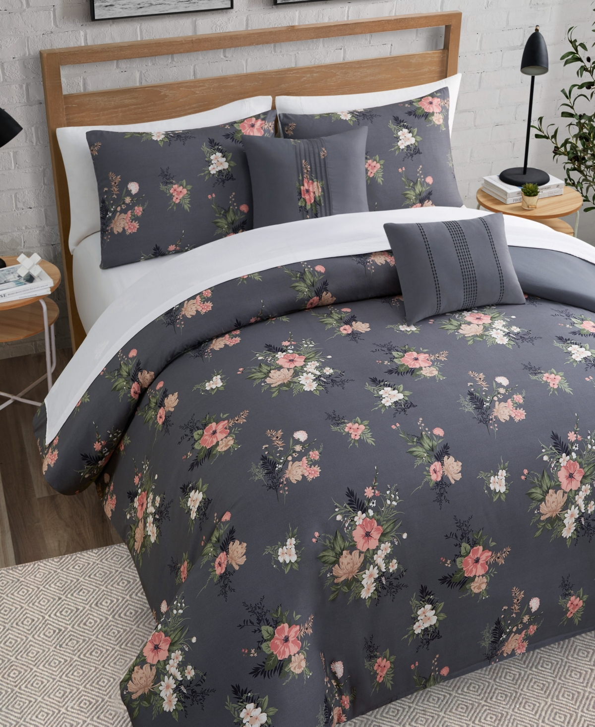 Lucky Brand Cali Bouquet Floral 5-pc. Comforter Set, Full/queen In Cali Bouquet