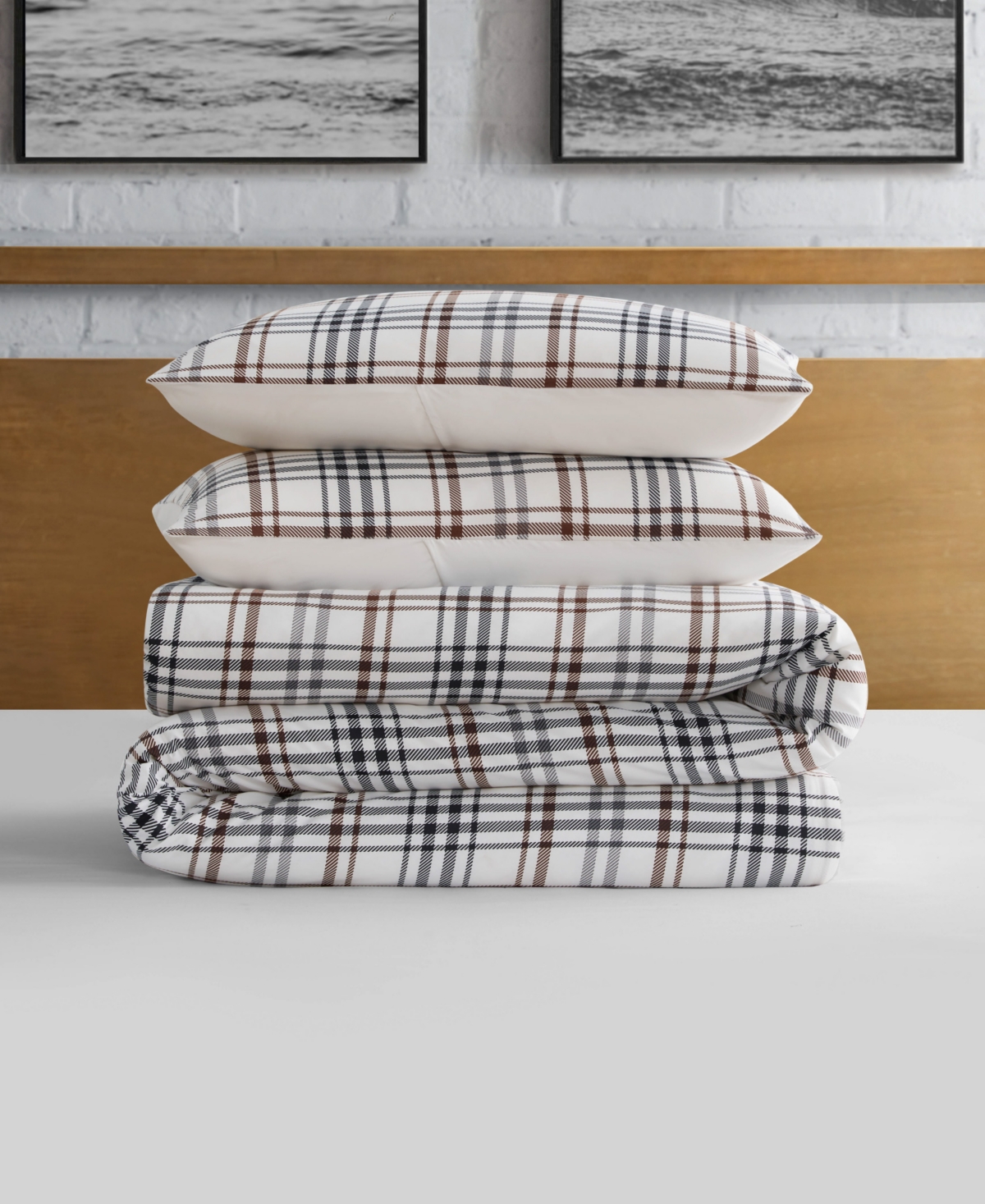 Lucky Brand Camper Plaid 3-Pc. Duvet Cover Set