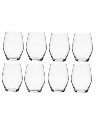 Anchor Hocking Stemless Wine Glasses - 16oz., Set of 8 - Macy's