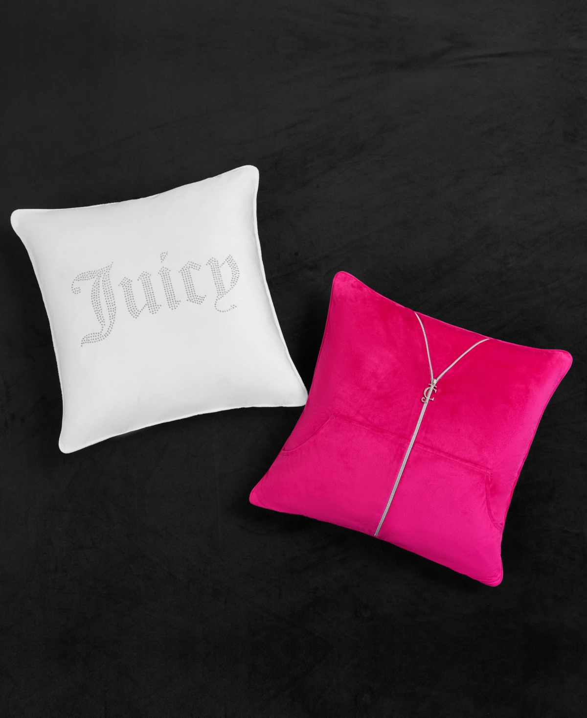 Juicy Couture Velour 3-pc. Comforter Set, Twin/twin Xl In Black