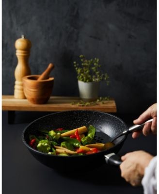 STONE 11" Cast Aluminum Wok