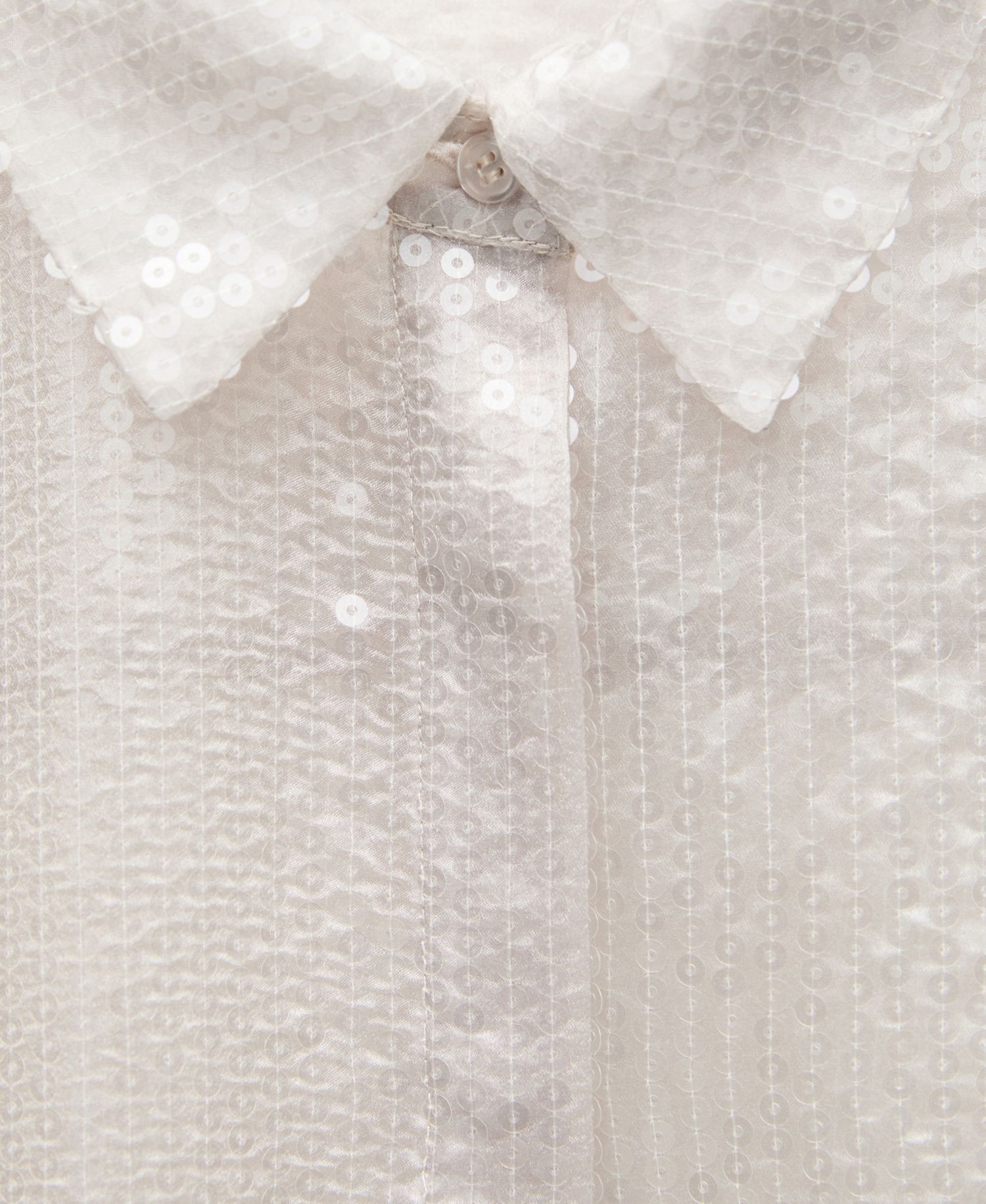 Women's Semi-Transparent Sequined Shirt