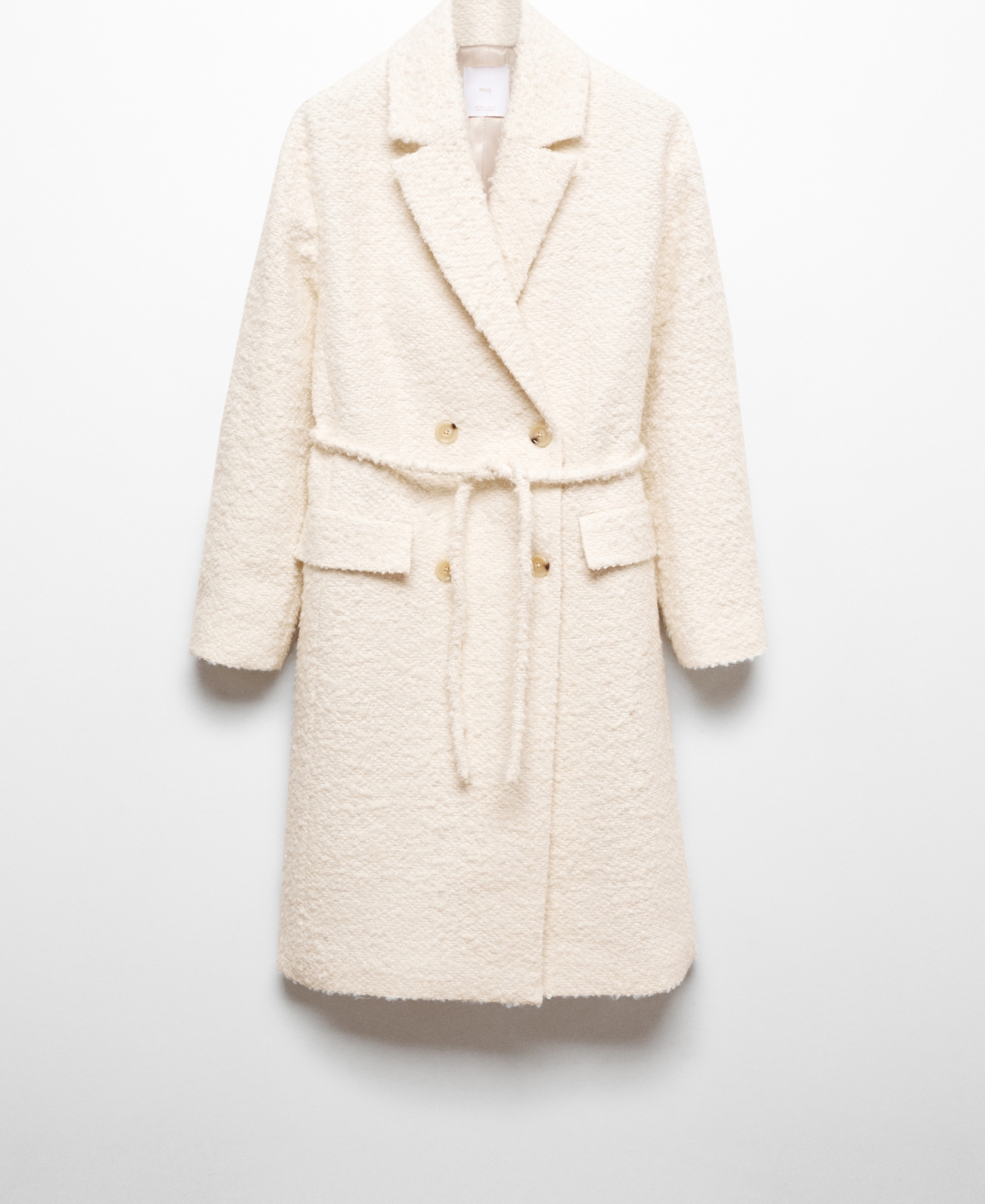 Mango Women's Lapels Details Belted Coat
