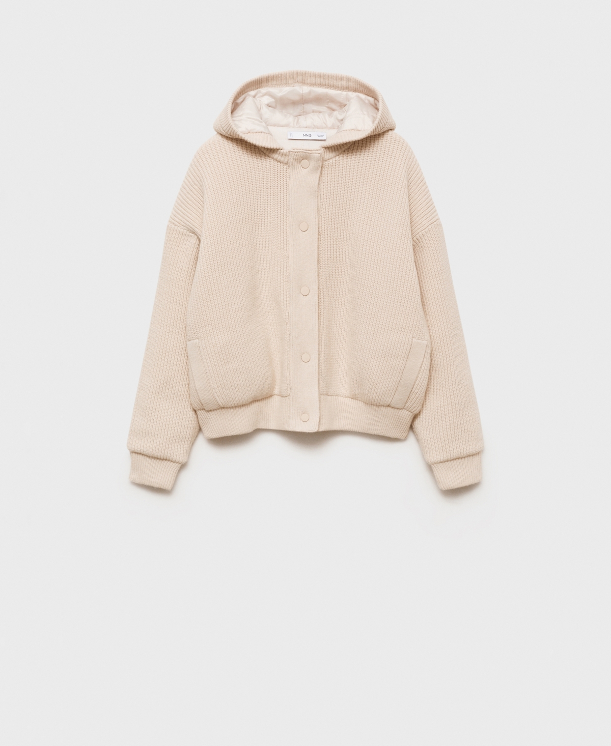 Mango Women's Knitted Hooded Jacket