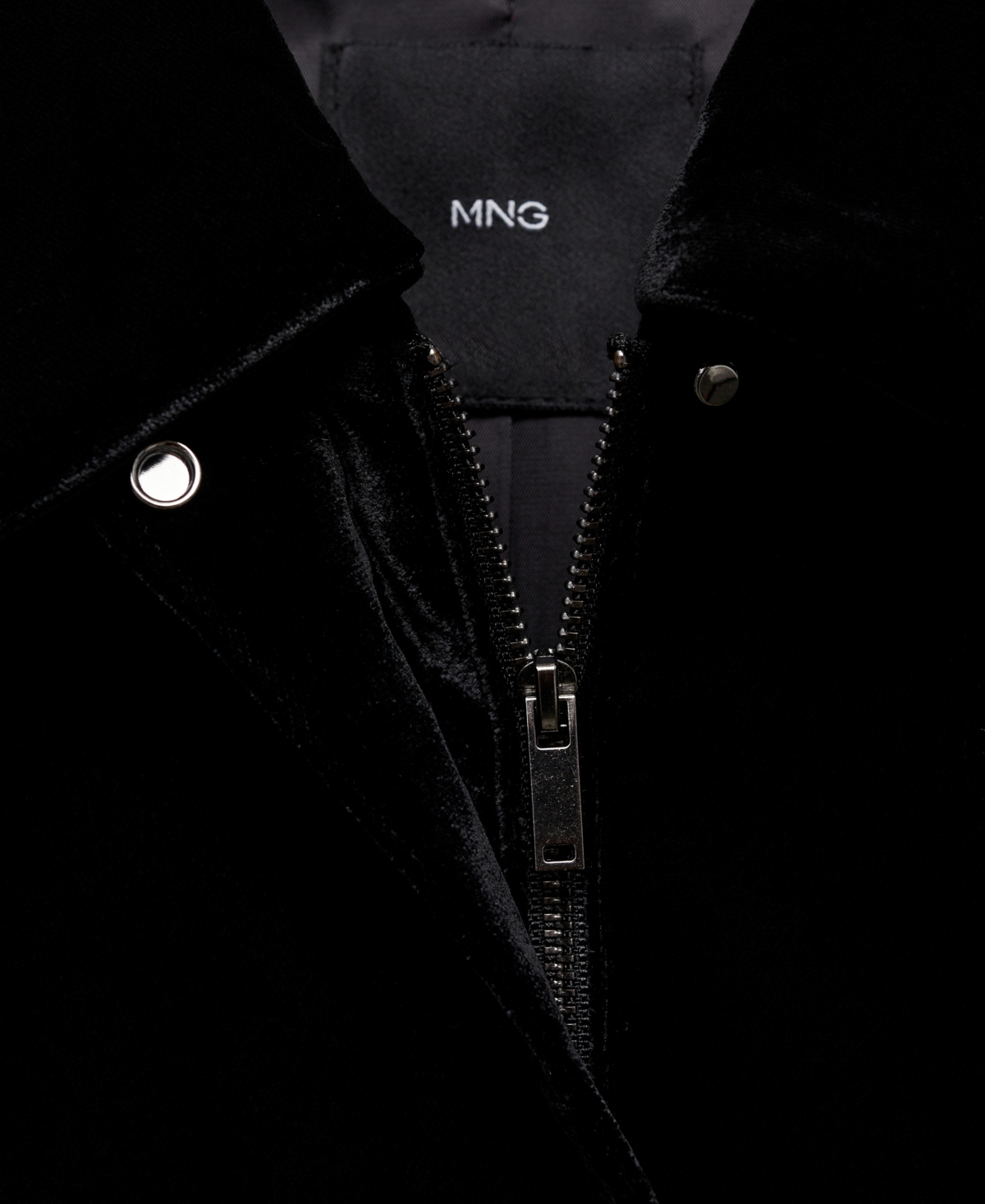 Shop Mango Women's Velvet Bomber Jacket In Black