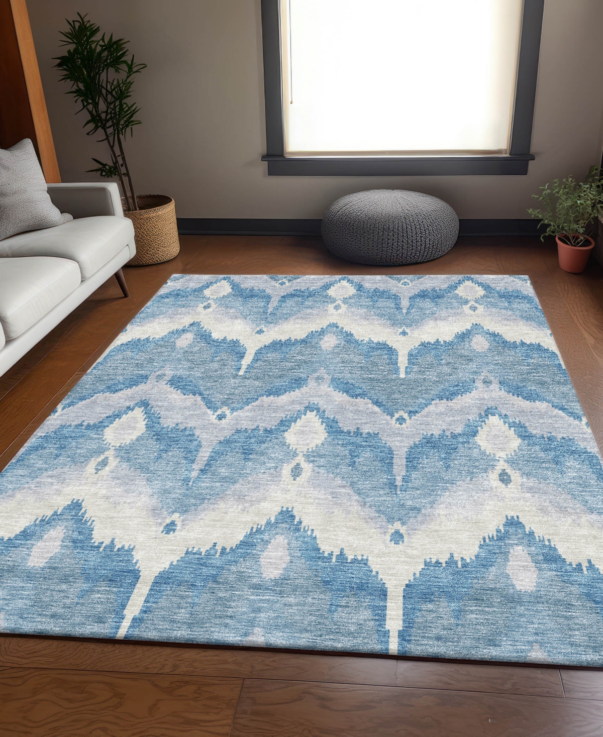 Addison Chantille Acn743 5'x7'6" Area Rug In Denim