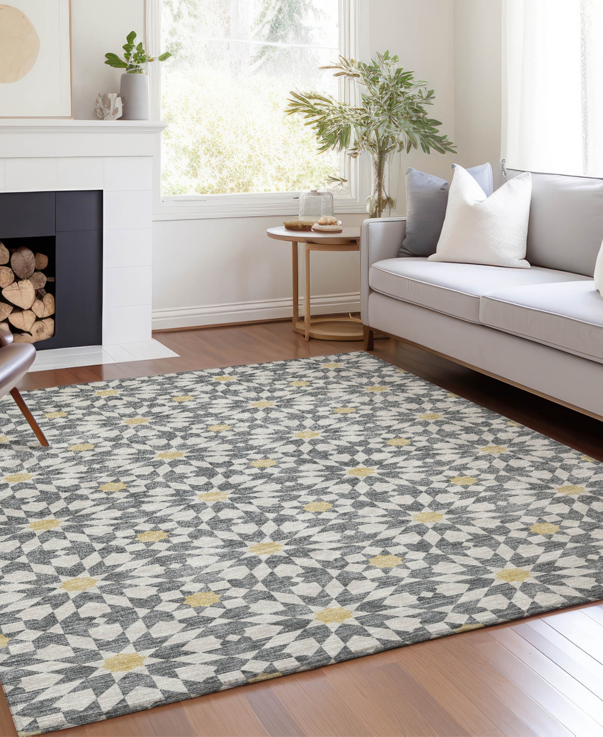 Addison Chantille Acn734 8'x10' Area Rug In Gray