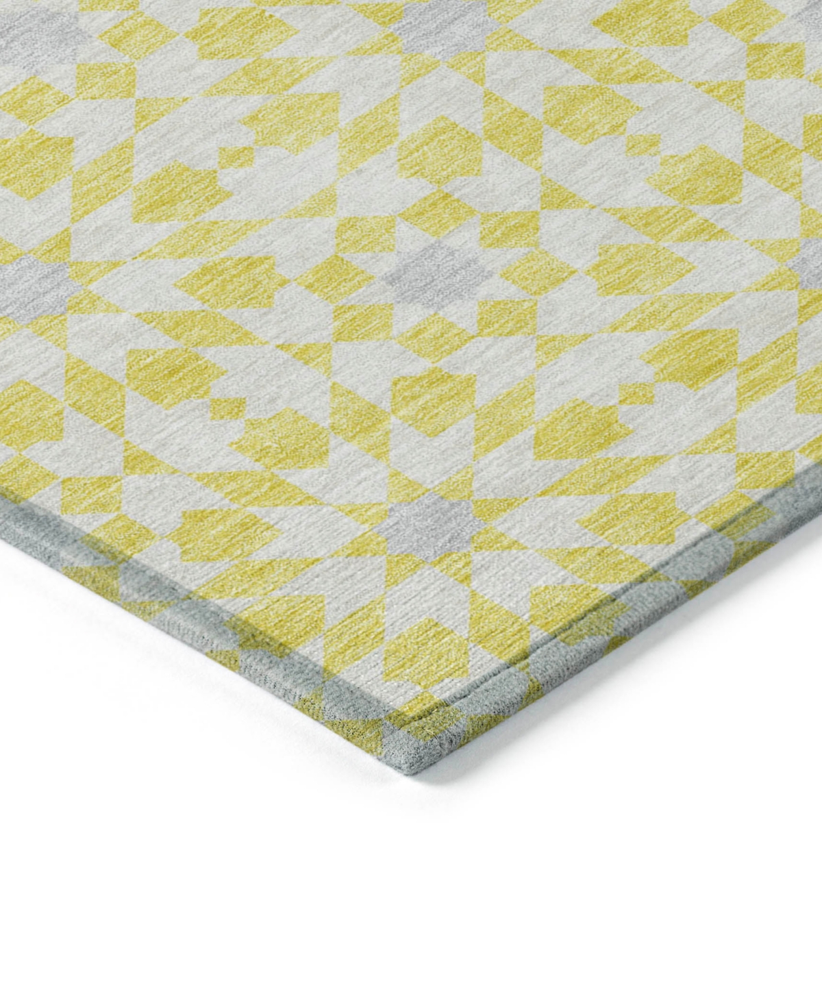 Addison Chantille Acn734 2'6"x3'10" Area Rug In Yellow