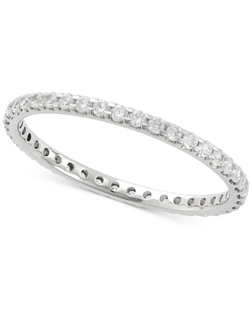 Macy's Diamond Eternity Band (1/2 ct. t.w.) in 14K White ... (500 x 613 Pixel)