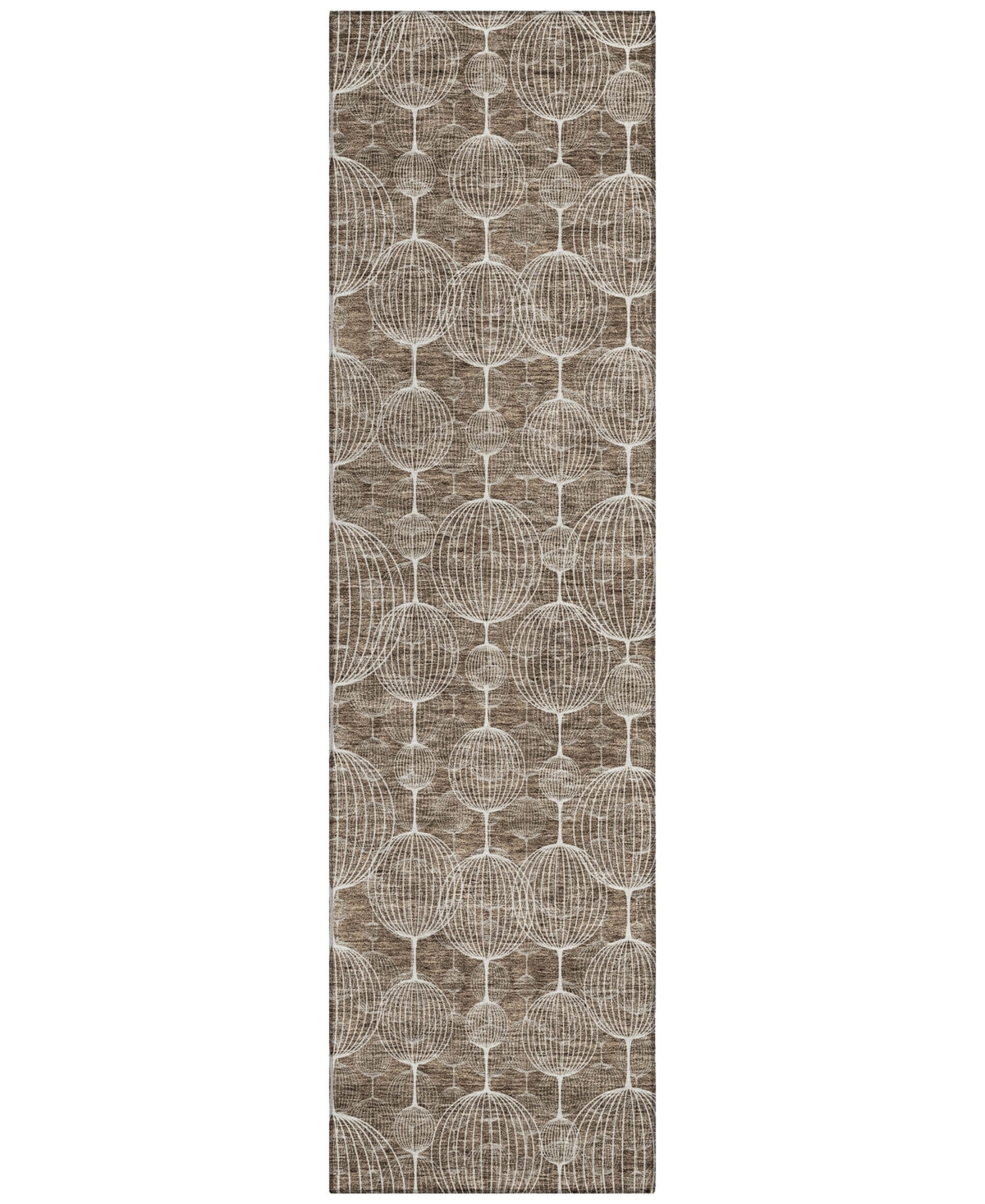 Addison Chantille Acn732 2'3"x7'6" Runner Area Rug In Chocolate
