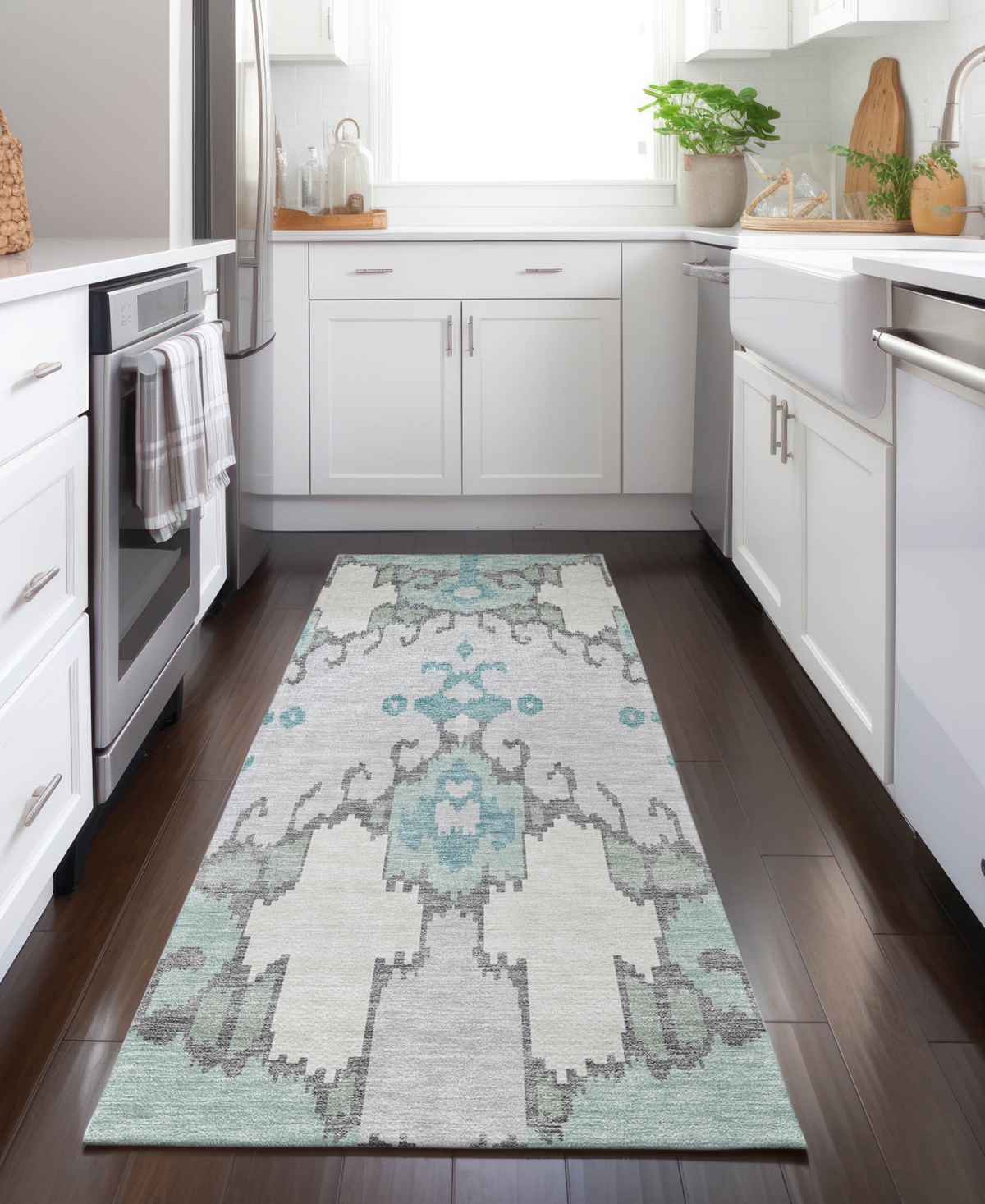 Addison Chantille Acn748 2'3"x7'6" Runner Area Rug In Mint