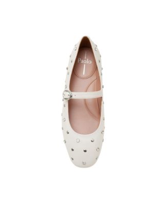 MILLIE Crystal Stud Mary Jane Flats