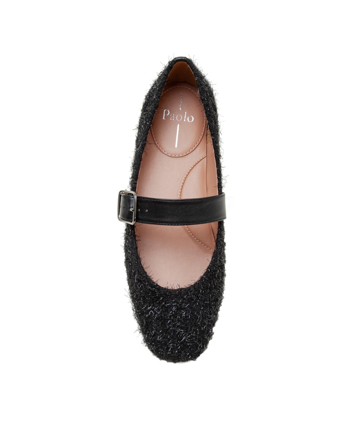 Linea Paolo Mika Faux Shearling Mary Jane Flats -nappa