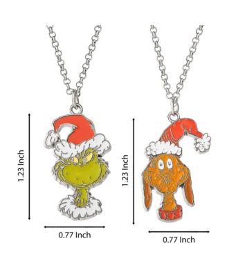 Dr Seuss Grinch and Max Sharing Necklace