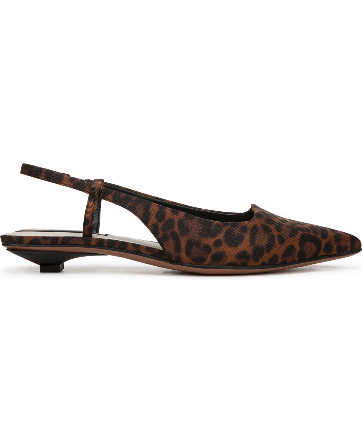 Franco Sarto Women's Palmira Pointed Toe Slingback Pumps In Multi Tan Leopard Print Fabric