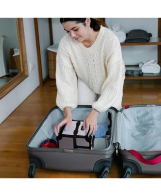 Makeup Train Case Cosmetic Organizer w/ Mirror Artist Grace ForgetMeNot