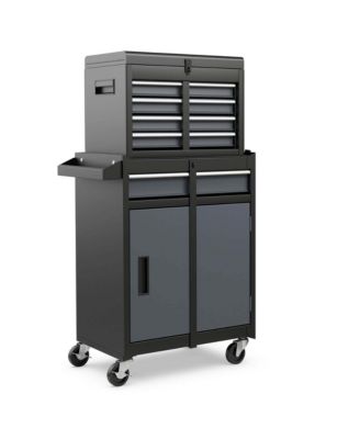 5-Drawer Rolling Tool Chest Cabinet Metal Tool Storage Box Lockable with Wheels