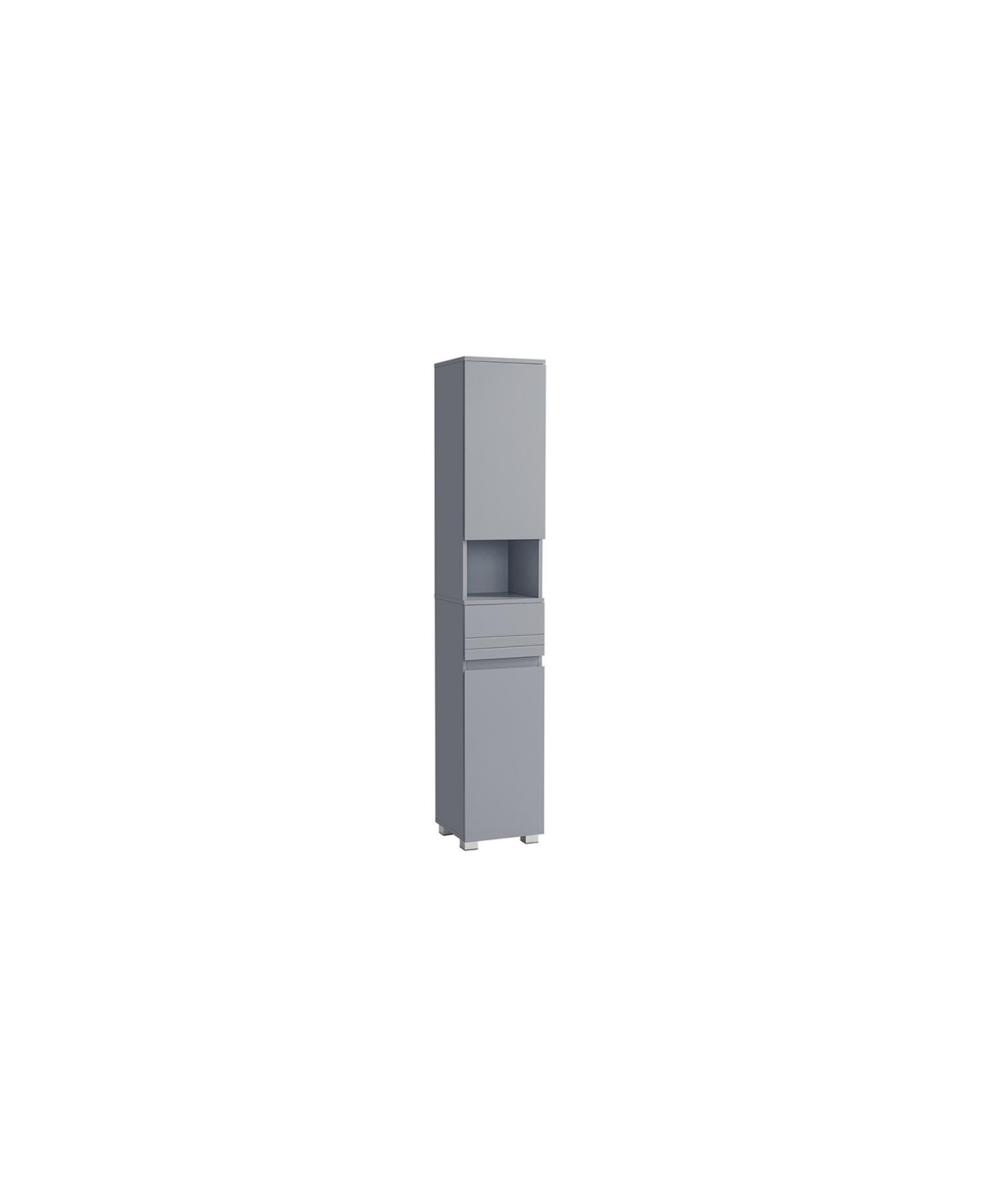 Tall Bathroom Cabinet Slim Storage Cabinet for Space-Saving Organization - Grey