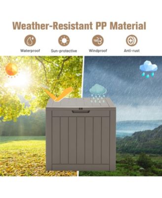 30 Gallon Deck Box Storage Container Seating Tools