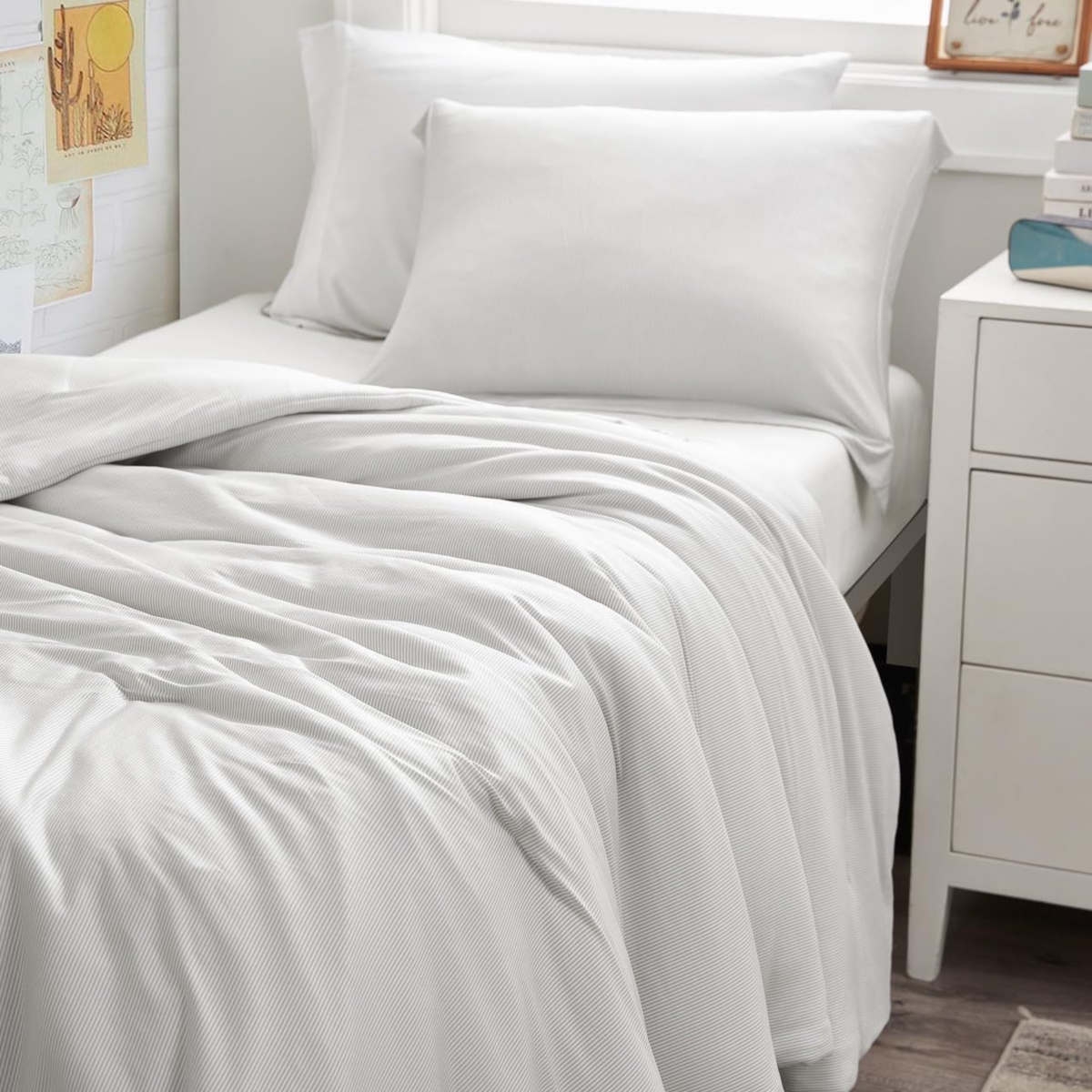 Byourbed Cooler Than Cool - Coma Inducer Oversized Comforter Set -- Gray stripe