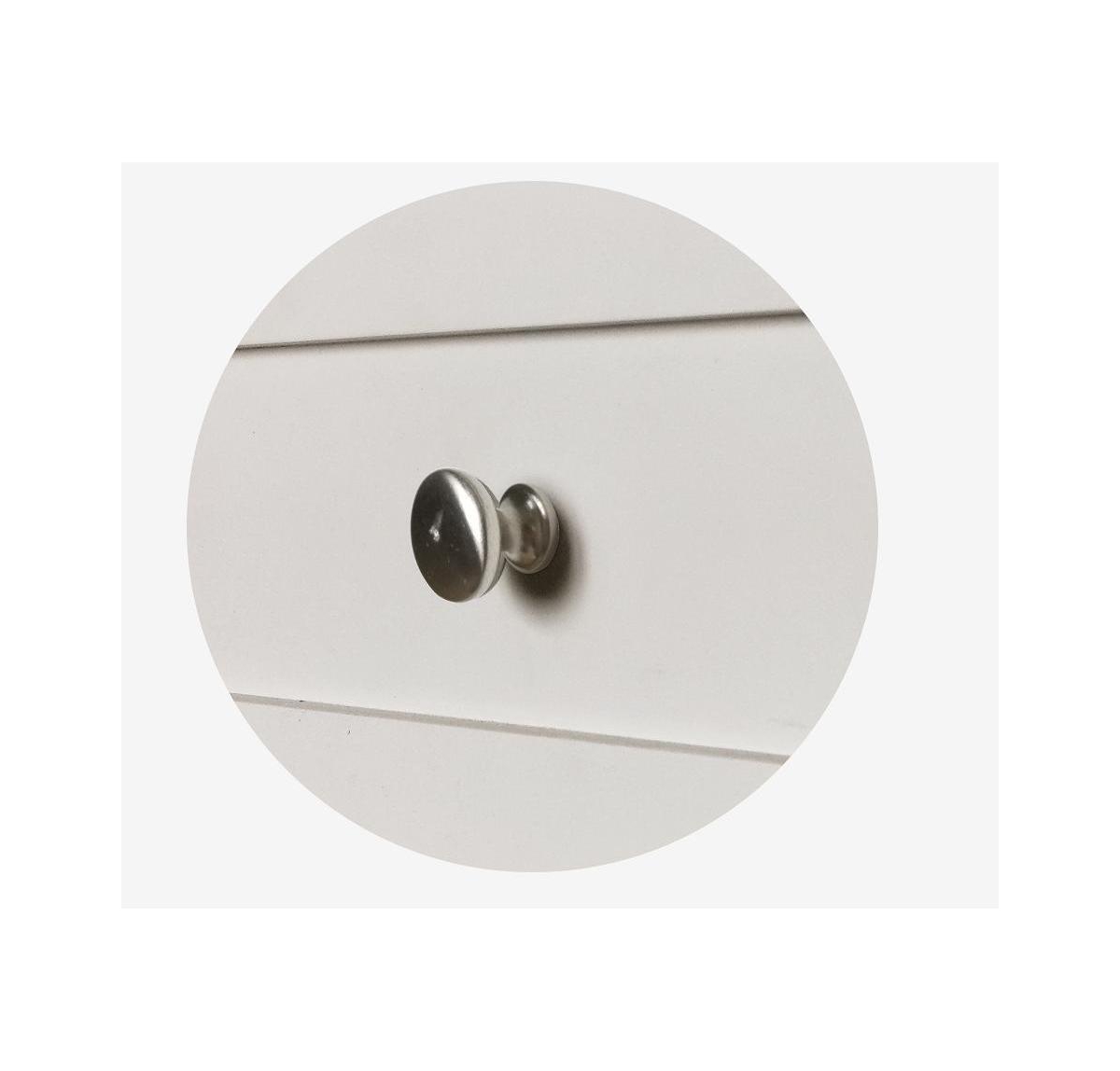 Kings Brand FurnitureWith Marble Finish Buffet Display Console Table With Wine Storage - White