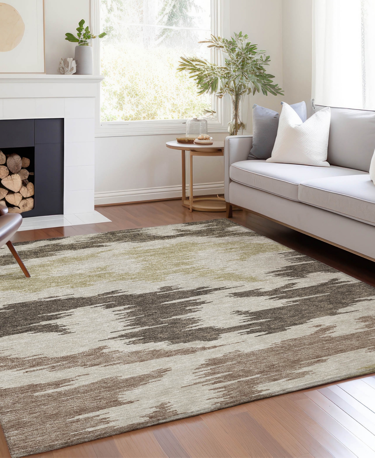 Addison Chantille Acn746 9'x12' Area Rug In Chocolate