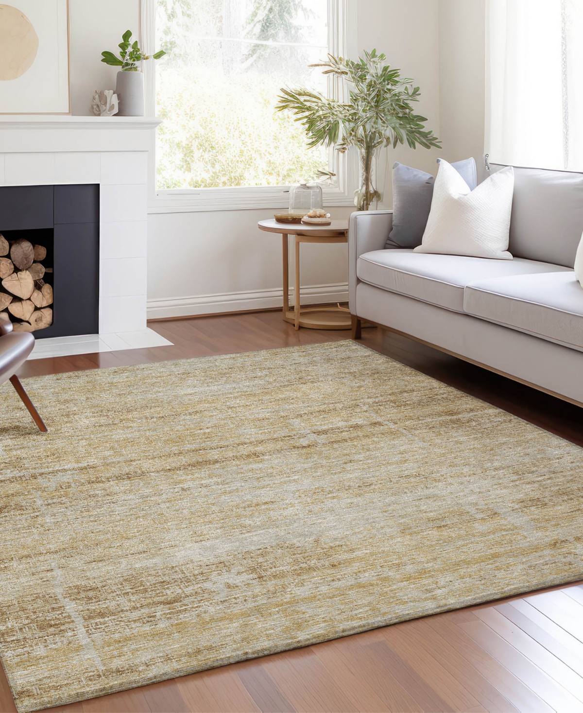 Addison Chantille Acn747 8'x10' Area Rug In Gold