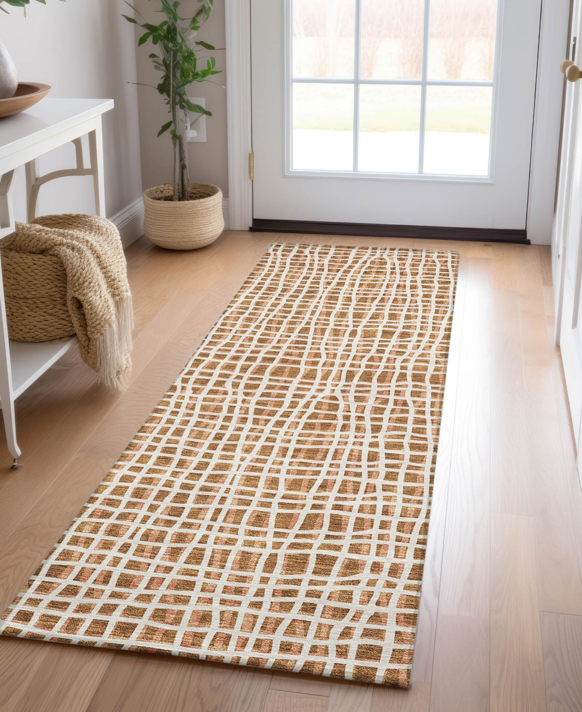 Addison Chantille Acn729 2'3"x7'6" Runner Area Rug In Paprika