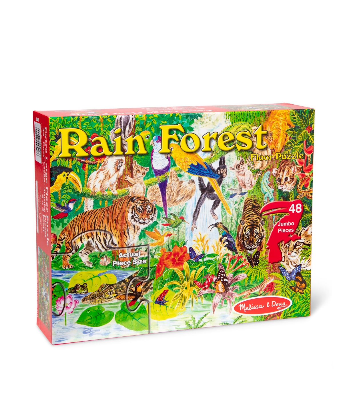 Melissa & Doug Rainforest Floor Puzzle, 48 Pieces In Multicolor