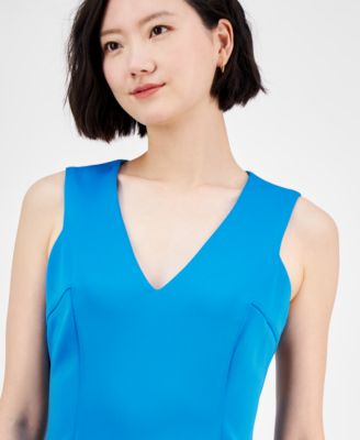 Ruffle-Hem Sheath Dress