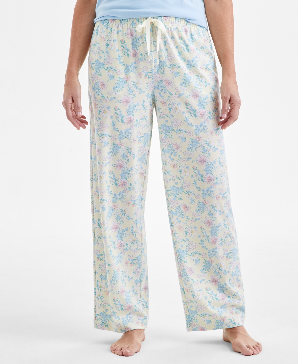CHARTER CLUB WOMEN'S KNIT PAJAMA PANTS, EXCLUSIVELY AT MACY'S 