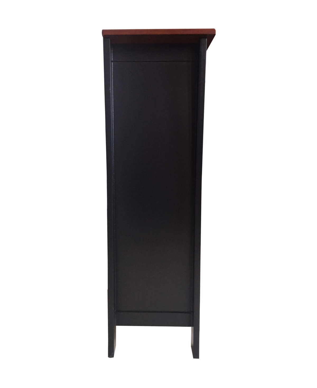 Kings Brand Furniture Kings Brand Hiland Bar Cabinet Wine Storage With Glass Holders & Drawer