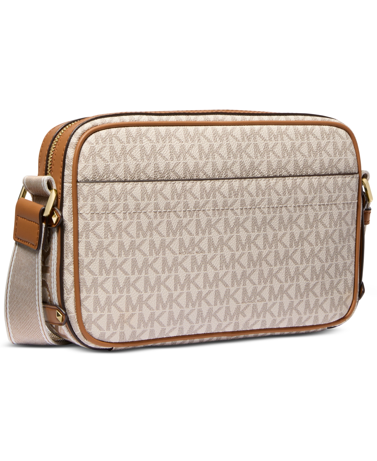 Michael Kors Michael  Maeve East West Pocket Crossbody In Vanilla,acorn