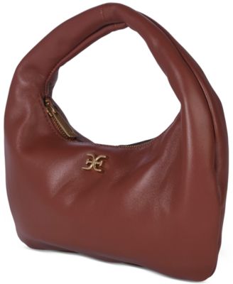Michaela Leather Mini Hobo Bag