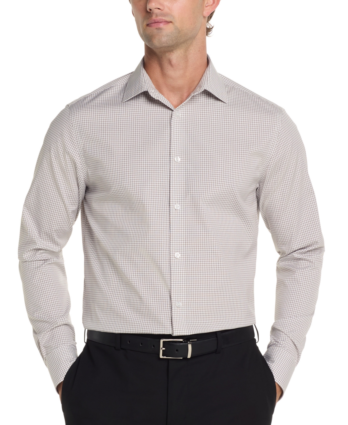 Calvin Klein Men's Slim Fit White Dress Shirt