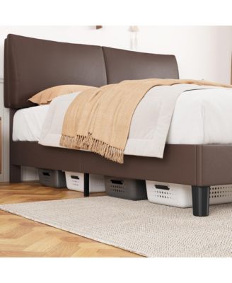 Queen Size Platform Bed Frame with Headboard