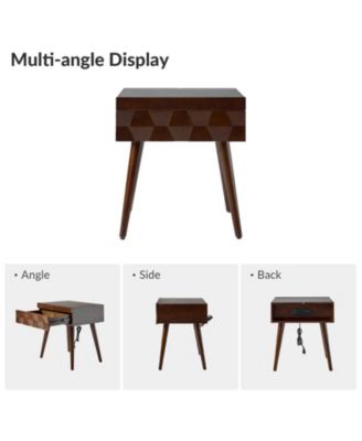 Jacob Mid-Century Modern End Table with Flared Legs