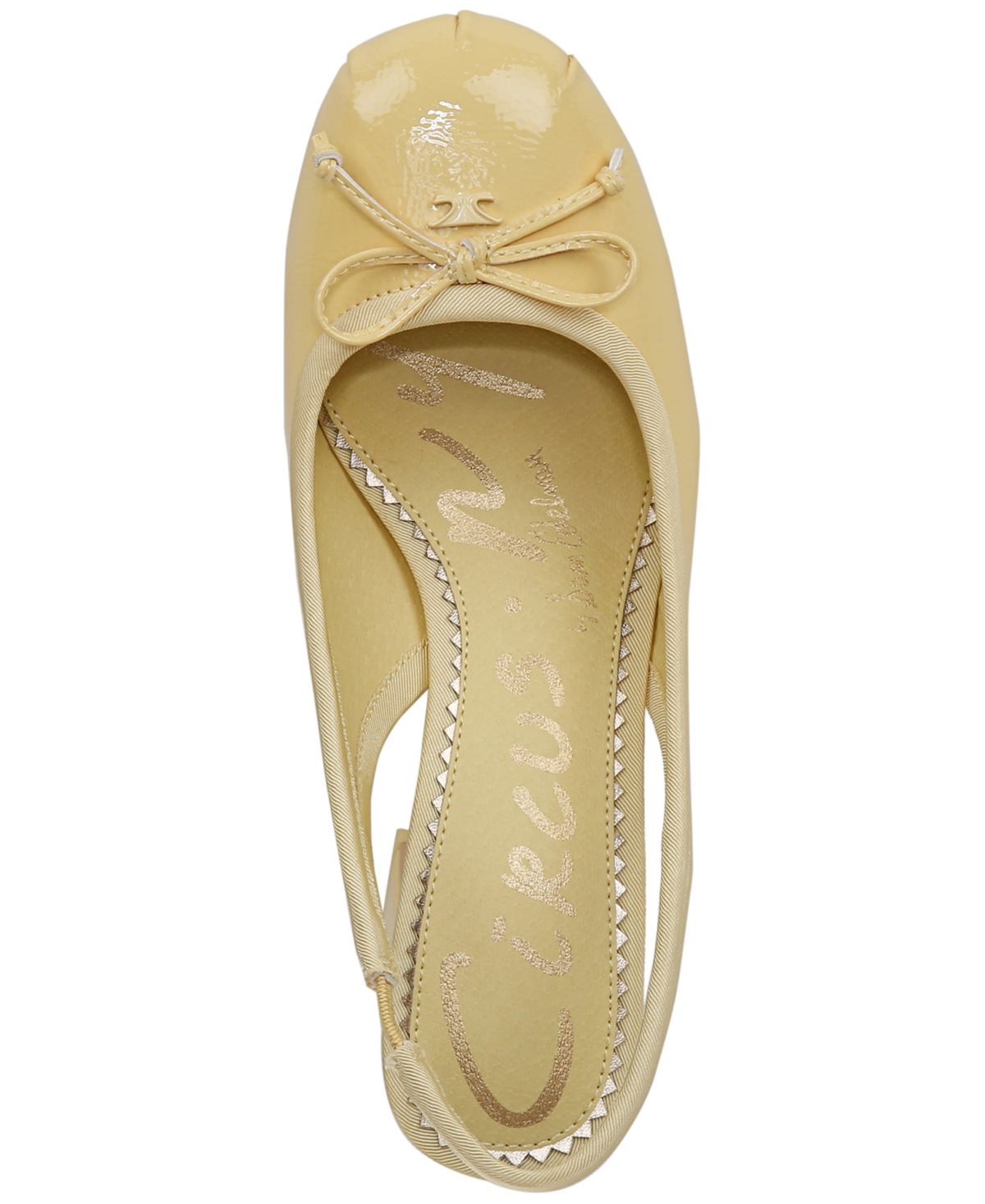 Circus Ny By Sam Edelman Diane Slingback Block-heel Ballet Pumps In Sunny Lemon