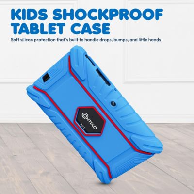 V8 Kids Tablet 32GB, 7” Screen WiFi Learning Device with Parental Controls, Shockproof Case, Epic! & LingoKids Apps