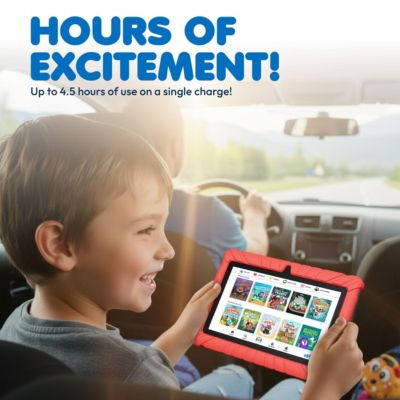 7” V8-2 Kids Android 11 Bluetooth Wi-Fi Pro HD Tablet 32GB Featuring 50 Disney eBooks with 2MP Dual Camera Toddler Child Proof Case